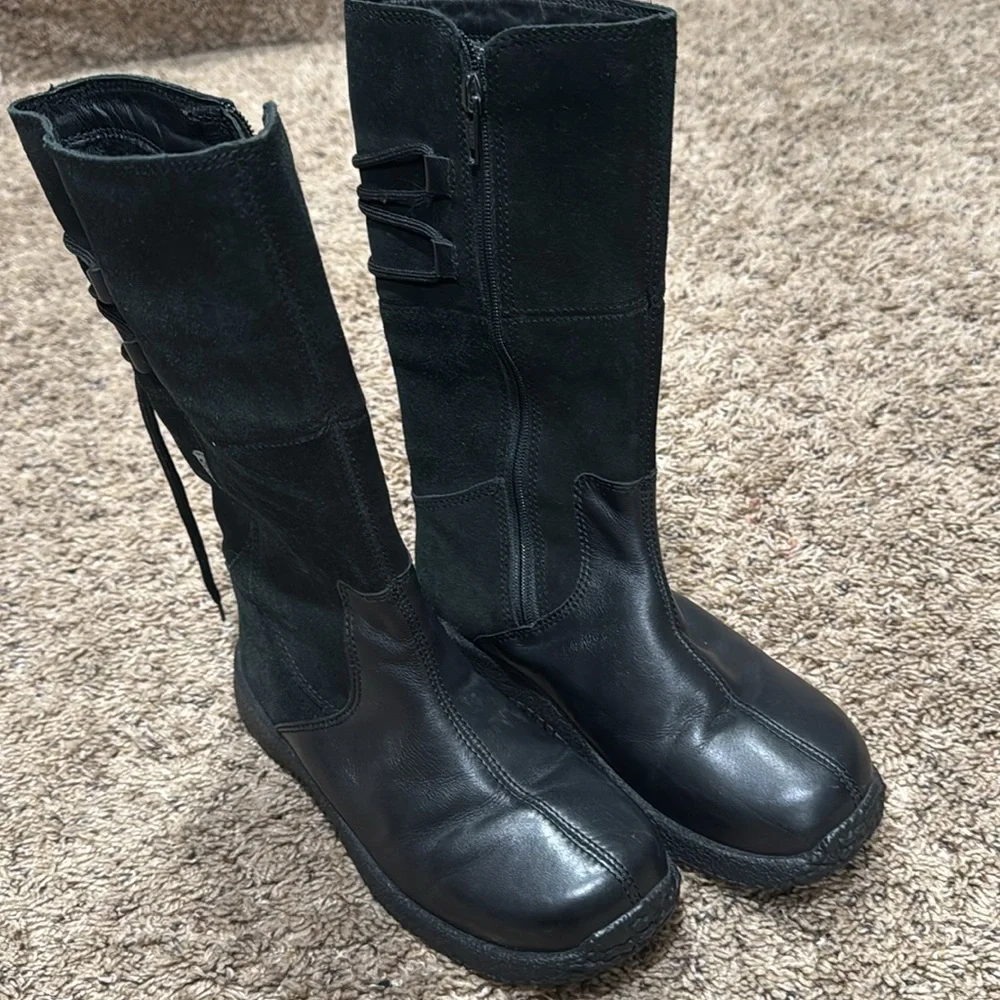 Ecco Girl Warm Wool Lining Dress Boots Size 33 (US 2)